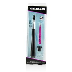 微之魅 眉刷及迷你斜角鑷子 Hide Away Brow Brush With Mini Slant Tweezer