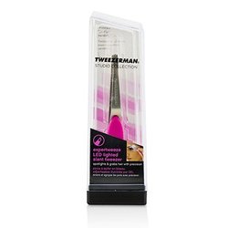 Tweezerman Expertweeze LED Lighted Slant Tweezer (Studio Collection)
