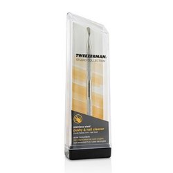 Tweezerman Stainless Empujador de Acero & Limpiador de Uñas (Studio Collection)
