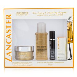 Lancaster Suractif Comfort Lift Rich Set: Rich Day Cream 50ml+ Serum Youth Renewal 10ml+ Lifting Eye Cream 3ml+ Express Cleanser 100ml 4pcs