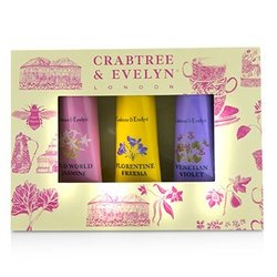 Crabtree & Evelyn Heritage Hand Therapy Set (1x Old World Jasmine, 1x Florentine Freesia, 1x Venitian Violet) 3x25g/0.9oz