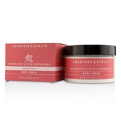 Crabtree & Evelyn Rosewater & Pink Peppercorn Hydrating Body Cream 250ml/8.64oz