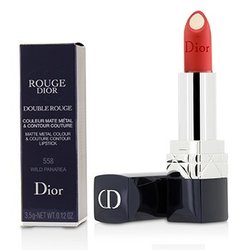 Christian Dior Rouge Dior Double Rouge Matte Metal Colour & Couture Contour Lipstick - # 558 Wild Panarea 3.5g/0.12oz