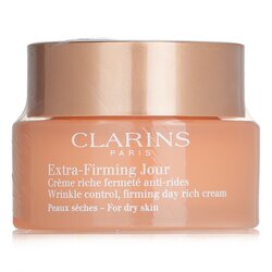 Clarins Extra-Firming Jour Crema de Día Rica Reafirmante, Control de Arrugas - Para Piel Seca 50ml/1.7oz
