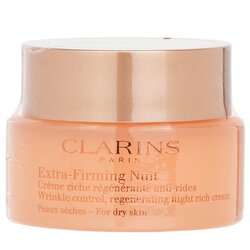 Clarins Extra-Firming Nuit Crema de Noche Rica Regerante, Control de Arrugas - Para Piel Seca 50ml/1.6oz