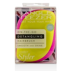 Tangle Teezer 英國專利護髮梳 攜帶型順髮梳 Compact Styler On-The-Go Detangling Hair Brush - # Bronze Chrome 1pc
