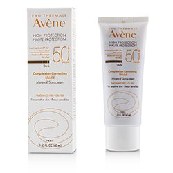 Avene Complexion Correcting Shield Mineral Sunscreen SPF 50 - #Dark (For Sensitive Skin) 40ml/1.35oz