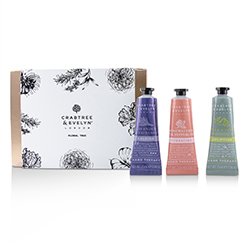 クラブツリー&イヴリン Floral Hand Therapy Trio (1x Pear & Pink Magnolia, 1x Rosewater & Pink Peppercorn, 1x Lavender & Espresso) 3x25ml/0.86oz