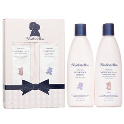 Noodle & Boo Newborn Gift Set: Newborn 2-in-1 Hair & Body Wash 237ml/8oz + Super Soft Lotion - For Face & Body 237ml/8oz 2pc