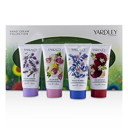 Yardley Hand Cream Collection: English Lavender + English Rose + English Dahlia + English Blubell 4x50ml/1.7oz