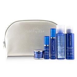 HydroPeptide On-The-Go Glow Anti-Wrinkle Travel Set: Purifying Mask+Eye Authority+Face Lift+Exfoliating Cleanser+Pre-Treatment Toner 5pcs+1bag