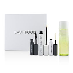 LashFood LashFood Lash Transformation System: (1x Eyelash Enhancer, 1x Lash Primer, 1x Mascara, 1x Eye Makeup Remover) 4pcs
