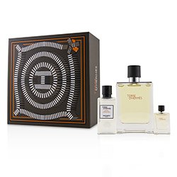 ???? Terre D'Hermes Coffret: Eau De Toilette Spray 100ml/3.3oz + Eau De Toilette Miniature 5ml/0.1 + After Shave Lotion 40ml/1.35oz 3pcs