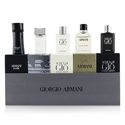 Giorgio Armani Men Miniature Coffret: Acqua Di Gio, Code, Acqua Di Gio Profumo, Eau Pour Homme, Diamonds 5pcs