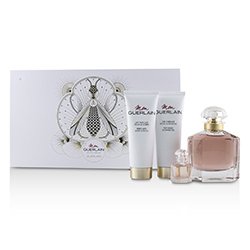 ゲラン Mon Guerlain Coffret: Eau De Parfum Spray 100ml/3.3oz + Eau De Parfum 5ml/0.16oz + Perfumed Body Lotion 75ml/2.5oz + Perfumed Shower Gel 75ml/2.5oz 4pcs