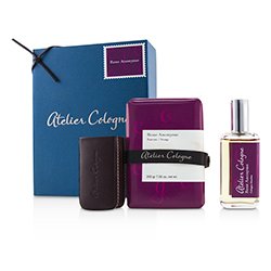Atelier Cologne مجموعة Rose Anonyme: سبراي كولونيا 30مل/1 أوقية + صابون 200 جرام/7.05 أوقية + علبة جلدية لسبراي الكولونيا 30مل/1 أوقية 3pcs