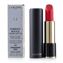 Lancome L'Absolu Rouge Drama Matte Lipstick - # 157 Obsessive Red 3.4g/0.12oz