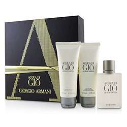 Giorgio Armani Acqua Di Gio Coffret: Eau De Toilette Spray 50ml/1.7oz + All Over Body Shampoo 75ml/2.5oz + After Shave Balm 75ml/2.5oz 3pcs