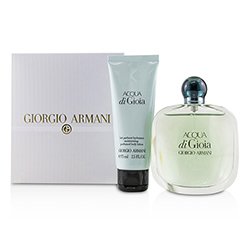 Giorgio Armani Acqua Di Gioia Coffret: Eau De Parfum Spray 100ml/3.4oz + Loción Corporal Perfumada Hidratante 75ml/2.5oz 2pcs