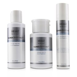 Obagi Clenziderm M.D. Acne Therapeutic System: Cleanser 118ml + Pore Therapy 148ml + Therapeutic Lotion 47ml 3pcs