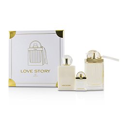 Chloe مجموعة Love Story: أو دو برفوم سبراي 75مل/2.5 أوقية + غسول معطر للجسم 100مل/3.4 أوقية + أو دو برفوم 7.5مل/0.25 أوقية 3pcs