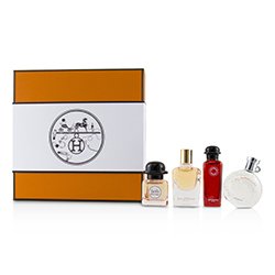 Hermes Miniature Coffret: Twilly D'Hermes, Jour D'Hermes Absolu, Eau De Rhubarbe Ecarlate, Eau Des Merveilles 4x7.5ml/0.25oz