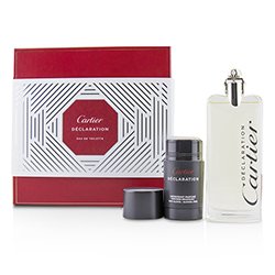 Cartier Declaration Coffret: Eau De Toilette Spray 100ml/3.3oz + Deodorant Stick (Alcohol Free) 75ml/2.5oz 2pcs