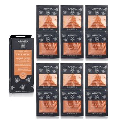 Apivita Express Beauty Mascarilla Facial con Jalea Real (Reafirmante & Revitalizante) 6x(2x8ml)