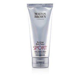 Molton Brown غسول للجسم 4 بـ1 Re-Charge Black Pepper Sport 200ml/6.6oz