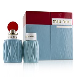 缪缪 Miu Miu Coffret: Eau De Parfum Spray 100ml/3.4oz + Perfumed Body Lotion 100ml/3.4oz 2pcs
