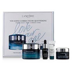 Lancome Visionnaire Set: Advanced Multi-Correcting Cream+Nuit Beauty Sleep Perfector+Eye Balm+Genifique Advanced Concentrate 4pcs