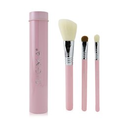 Sigma Beauty Essential Trio Brush Set - # Pink 3pcs+1 Tin