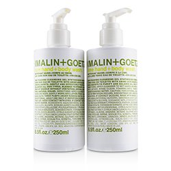 MALIN+GOETZ Zestaw do mycia ciała Rum + Lime Wash Set 250ml/8.5x2