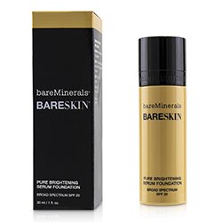 BareMinerals 礦物水亮面膜粉底液SPF 20 BareSkin Pure Brightening Serum Foundation- # 10 Bare Buff(盒裝稍微損壞) 30ml/1oz