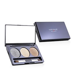 Laura Geller Baked Cream Glaze Trio Eyshadow Palette With Brush Duo Pack - # Golden Sunset 2x3g/0.1oz