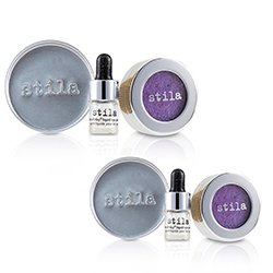Stila Magnificent Metals Foil Finish Eye Shadow With Mini Stay All Day Liquid Eye Primer Duo Pack - # Metallic Violet 2x2pcs