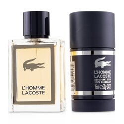 Lacoste L'Homme Coffret: Eau De Toilette Spray 50ml/1.6oz + Deodorant Stick 75ml/2.4oz 2pcs