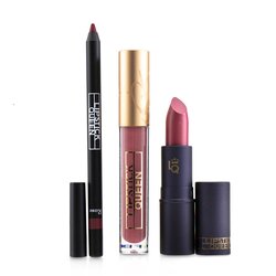 唇膏女王 Kiss From A Rose Full Size Lip Trio : (1x Lip Liner, 1x Lip Gloss, 1x Lipstick) 3pcs