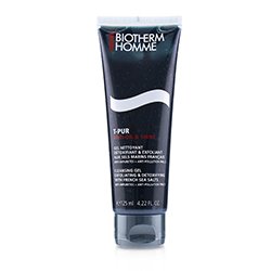 Biotherm Homme T-Pur Anti-Oil & Shine Cleansing Gel - Exfoliating & Detoxifying with French Sea Salts 125ml/4.22oz