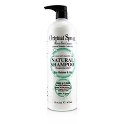 Original Sprout Natural Family Collection Natural Shampoo (For Babies & Up - Clean, Soft, Healthy Hair) 975ml/33oz