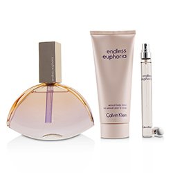 Calvin Klein Endless Euphoria Coffret: Eau De Parfum Spray 125ml/4oz + Sensual Body Lotion 100ml/3.4oz + Eau De Parfum Spray 10ml/0.33oz 3pcs