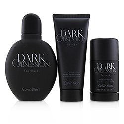 Calvin Klein Dark Obsession Coffret: Eau De Toilette Spray 125ml + Deodorant Stick 75ml + After Shave Balm 100ml (Box Slightly Damaged) 3pcs