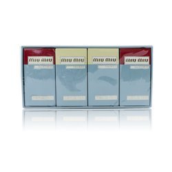 Miu Miu Miniature Coffret: Eau De Parfum 7.5ml x 2 + L’Eau Bleue Eau De Parfum 7.5ml x 2 4pcs