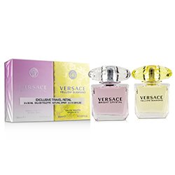 ורסצה Versace Duo מארז: Yellow Diamond או דה טואלט ספריי 30 מ"ל + Bright Crystal או דה טואלט ספריי 30 מ"ל 2pcs