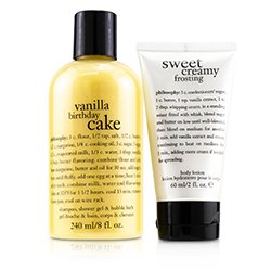 פילוסופי Happy Birthday 2-Piece Vanilla Birthday Cake Set סט 60ml/2oz
