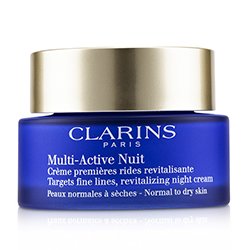 Clarins Multi-Active Night Targets Crema de Noche Revitalizante de Líneas Finas - Para Piel Normal a Seca (Caja Ligeramente Dañada) 50ml/1.6oz