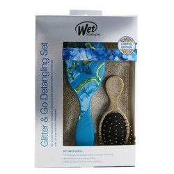 Wet Brush Pro Glitter and Go Распутывающий Набор - # Gold 3pcs