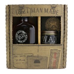 18.21 Man Made Men Made Wash & Wax Set - # Sweet Tobacco: 1x Shampoo, Conditioner & Body Wash 530ml + 1x Hair Wax 56g 2pcs