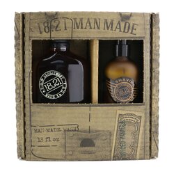 18.21 Man Made Man Made Wash & Shaving Glide Set - # Spiced Vanilla: 1x Shampoo, Conditioner & Body Wash 530ml + 1x Shaving Glide 177ml 2pcs