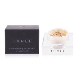 THREE Shimmering Color Veil Statement - # 01 She Shines (Crystal Peach) -